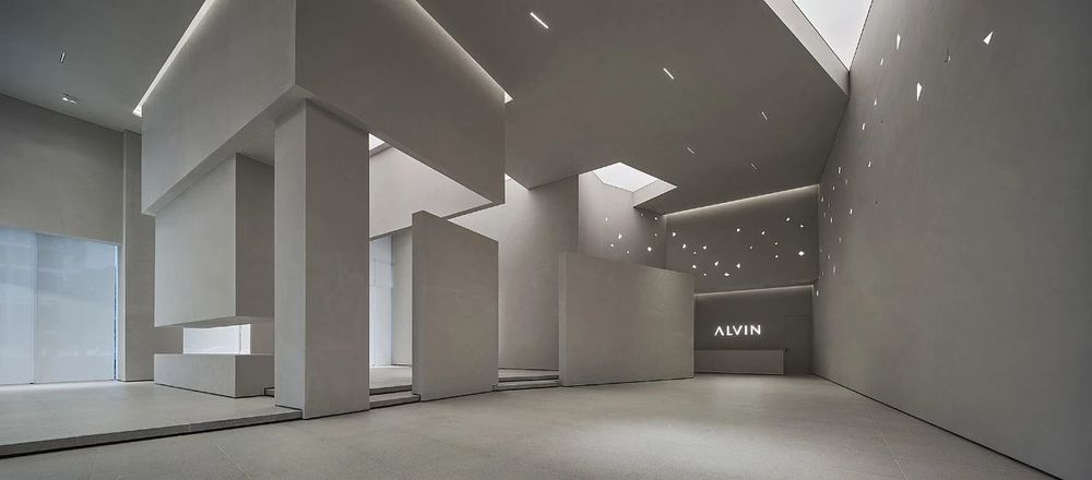 杭州艾尔文展厅 | 极简光影空间，高级美的典范