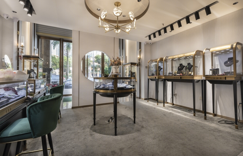 熙龙湾华·珠宝店 | 汉斯设计打造温润如玉的空间