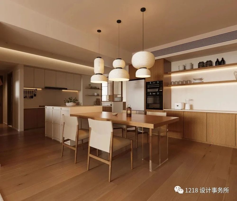 1218 设计 | 150m²原木风二手房改造，温馨舒适！