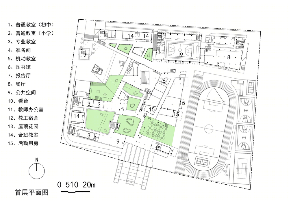 深圳光明新区凤凰学校 | 绿色生态校园，打造多元学习空间