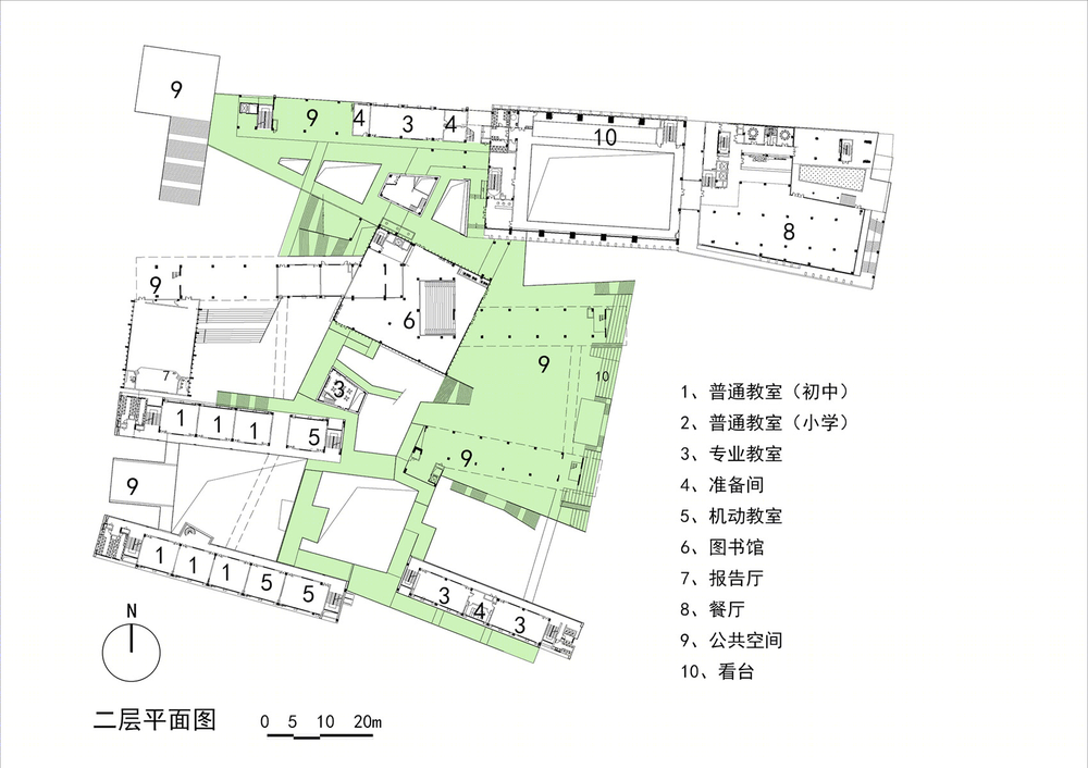 深圳光明新区凤凰学校 | 绿色生态校园，打造多元学习空间