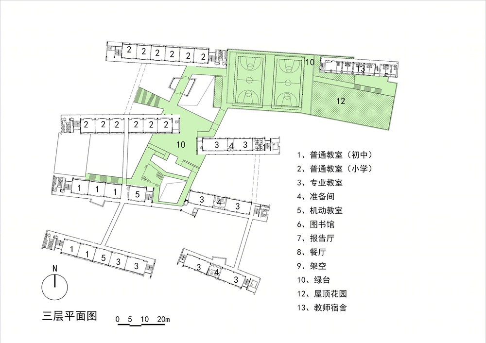 深圳光明新区凤凰学校 | 绿色生态校园，打造多元学习空间