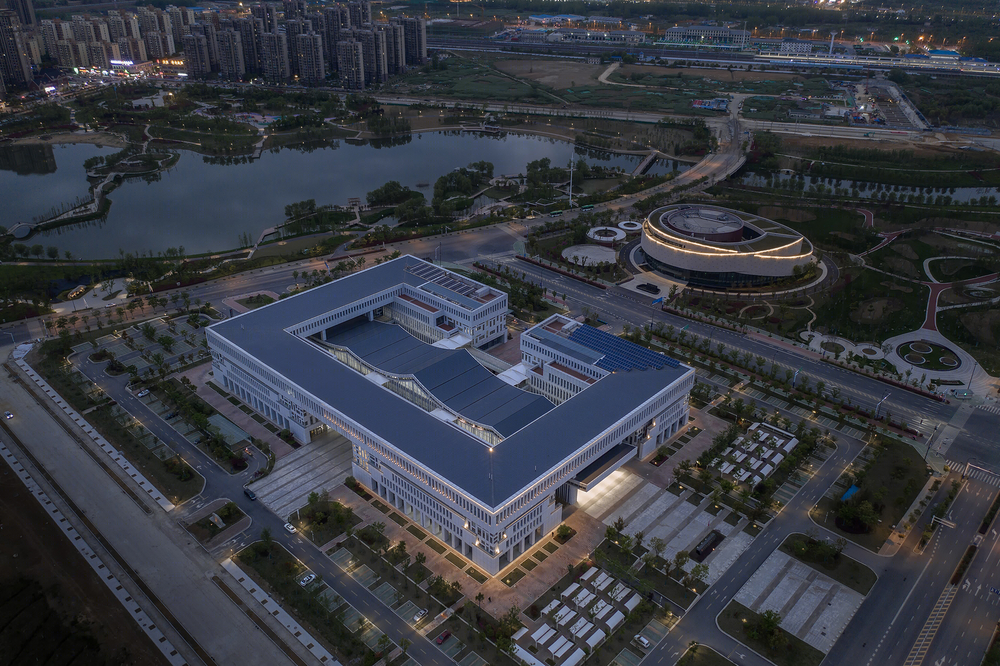 合肥肥东县政务服务中心——现代徽派阳光政务空间