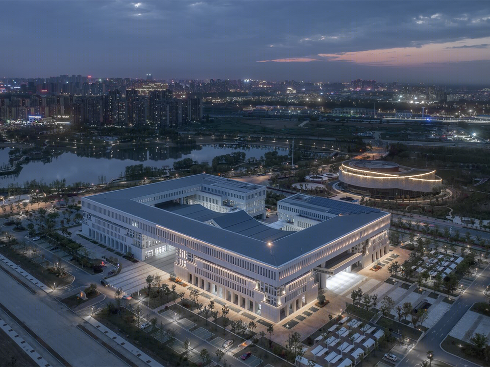 合肥肥东县政务服务中心——现代徽派阳光政务空间