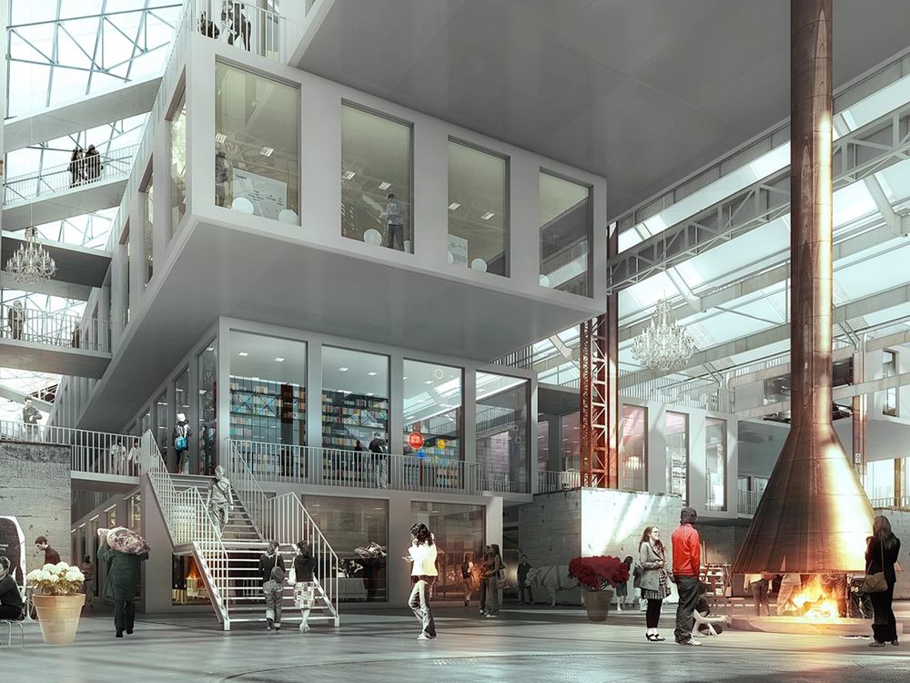 绿意盎然的城市山谷 | MVRDV 打造工业遗址上的酒店管理学院