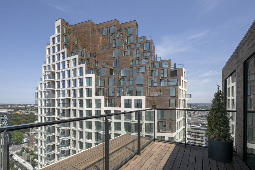 荷兰 MVRDV 设计完成 Grotius Towers，独特梯田式公寓楼成为城市新地标