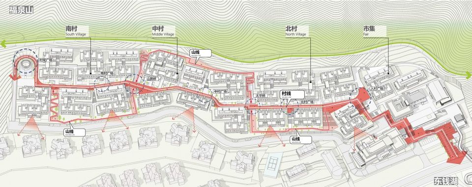 宁波茶亭·自由之滨 | 山地小镇的湖景商业与办公空间