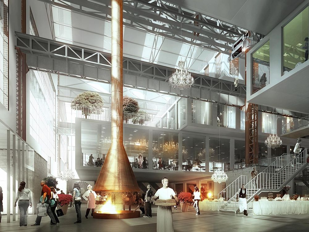 绿意盎然的城市山谷 | MVRDV 打造工业遗址上的酒店管理学院