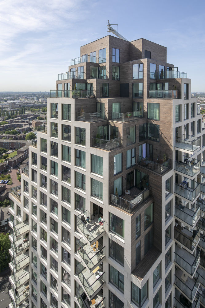 荷兰 MVRDV 设计完成 Grotius Towers，独特梯田式公寓楼成为城市新地标