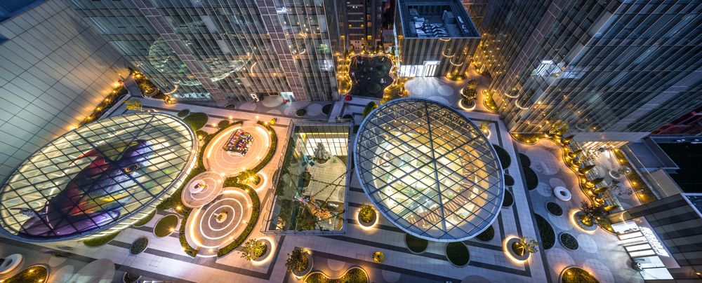 九宫格建筑与景观的完美融合