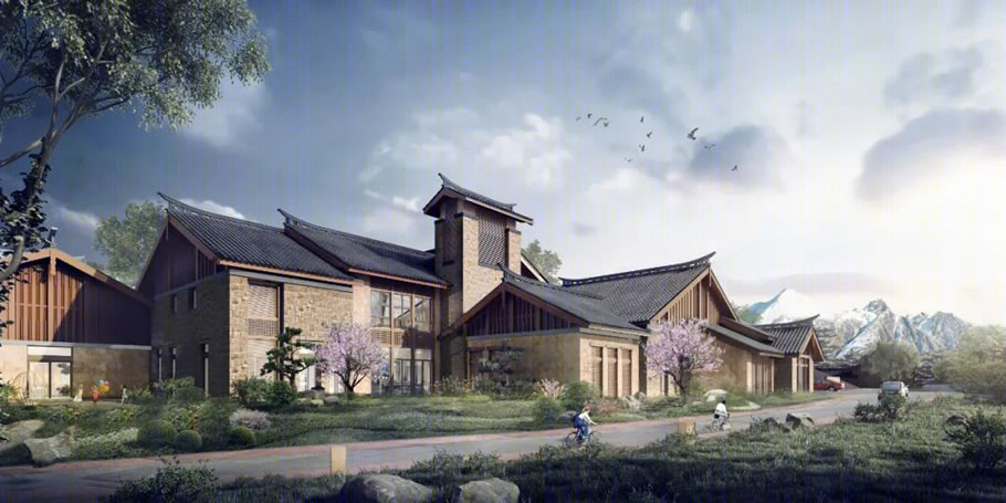 丽江 Club Med 度假村 | 雪山下的建筑诗篇