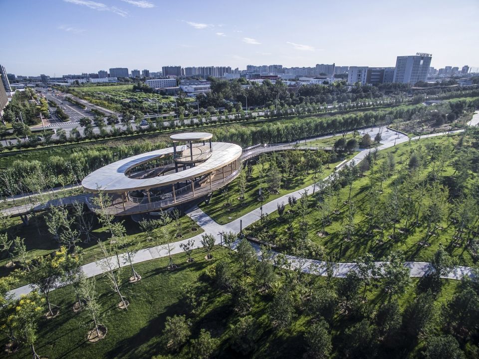 北京大兴生态文明教育公园 | 线性叙事的空间结构