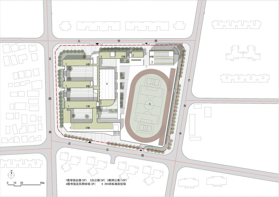 深圳南山麒麟中学改扩建工程 | 有机整体、空间拓展