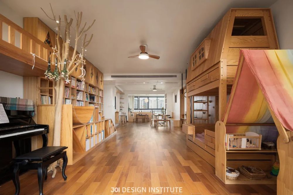 广州番禺区 250㎡原木空间，手作之家与儿童乐园的完美结合