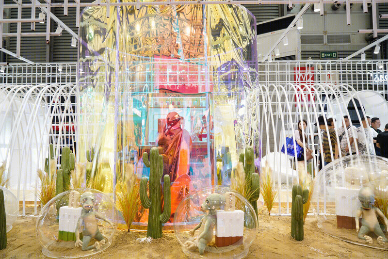 《中杰》超人类展厅，上海新国际展览中心的未来商业展示