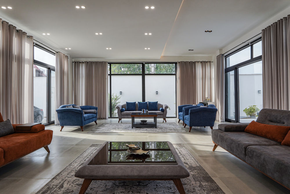 伊朗 Yalda Villa | 利用 L 型空间设计保护隐私的别墅