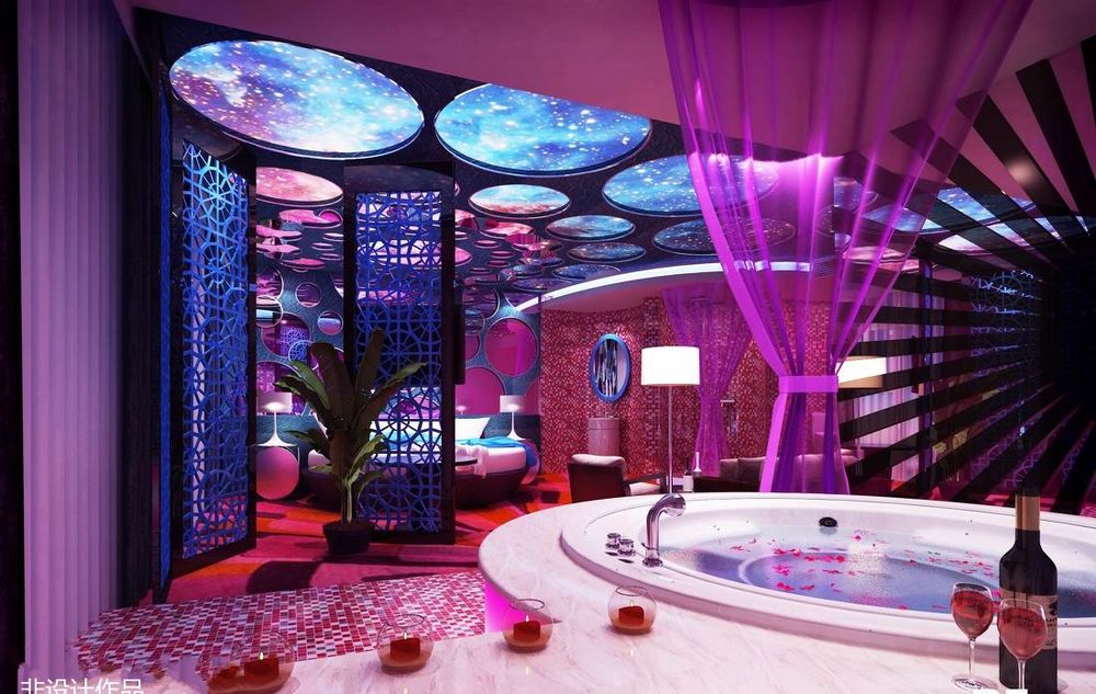 十堰浪漫主题酒店设计 | 花儿与飞鸟、紫色梦境等