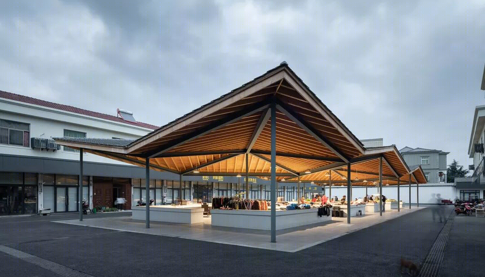 绍兴侠父村农贸市场改造，旧建筑新生