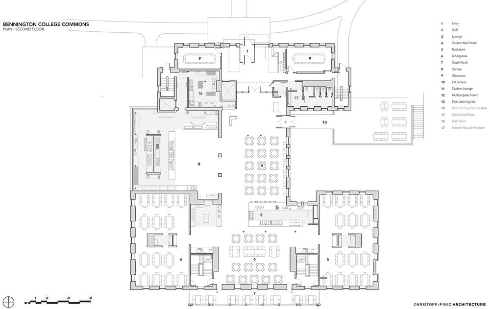 本宁顿学院 Commons 大楼改造 | 现代学术生活中心