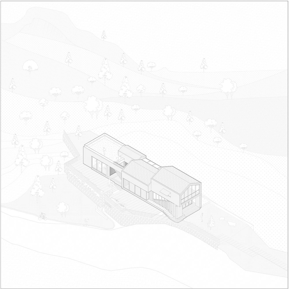 北京半山民宿 | 融入自然的灰色调建筑
