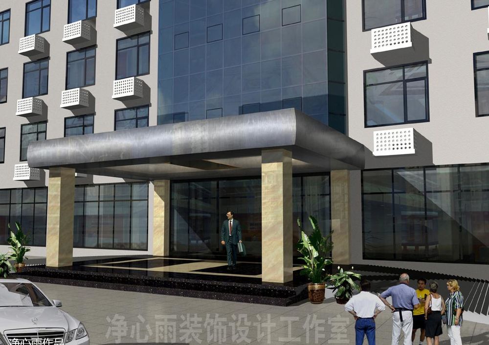 廊坊奥瑞拓石油机械公司现代中式办公楼设计