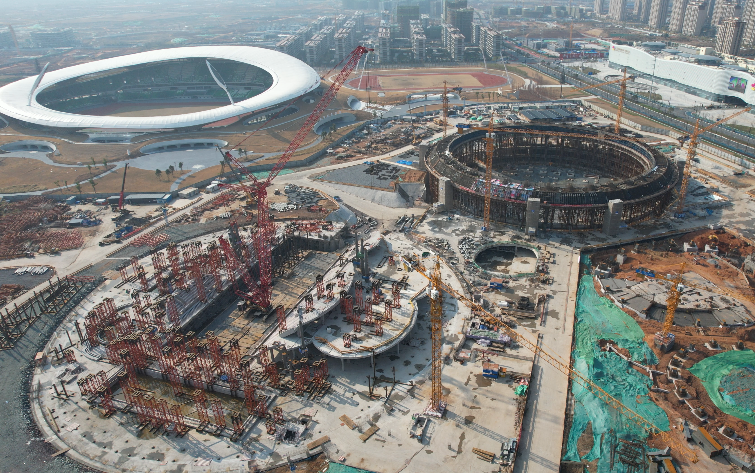 马岩松MAD设计衢州体育公园 融入自然景观的覆土建筑群