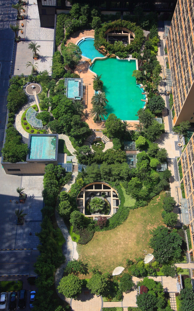 深圳宝安财富港住宅景观 | 人性化设计的多功能性空间