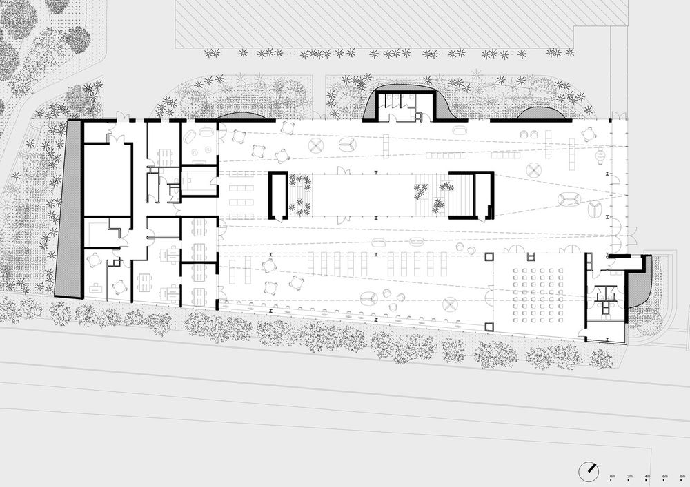 法国阿旺市媒体图书馆 Les Sources Vives，建筑与雕塑的完美融合