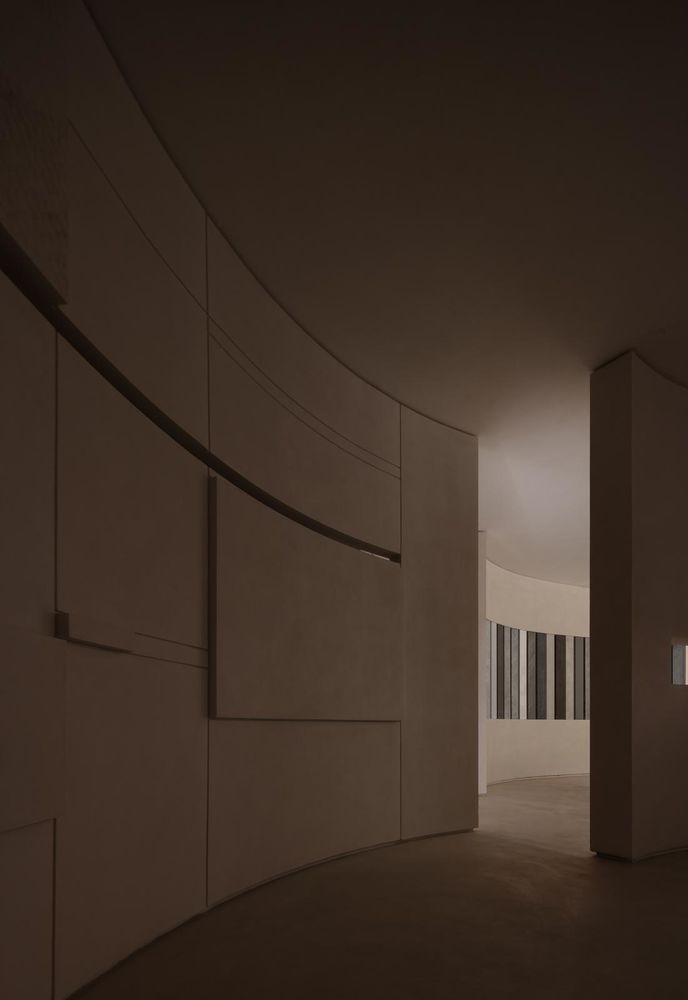 弧线串联的艺术展厅 | 诗享家空间设计事务所展厅设计