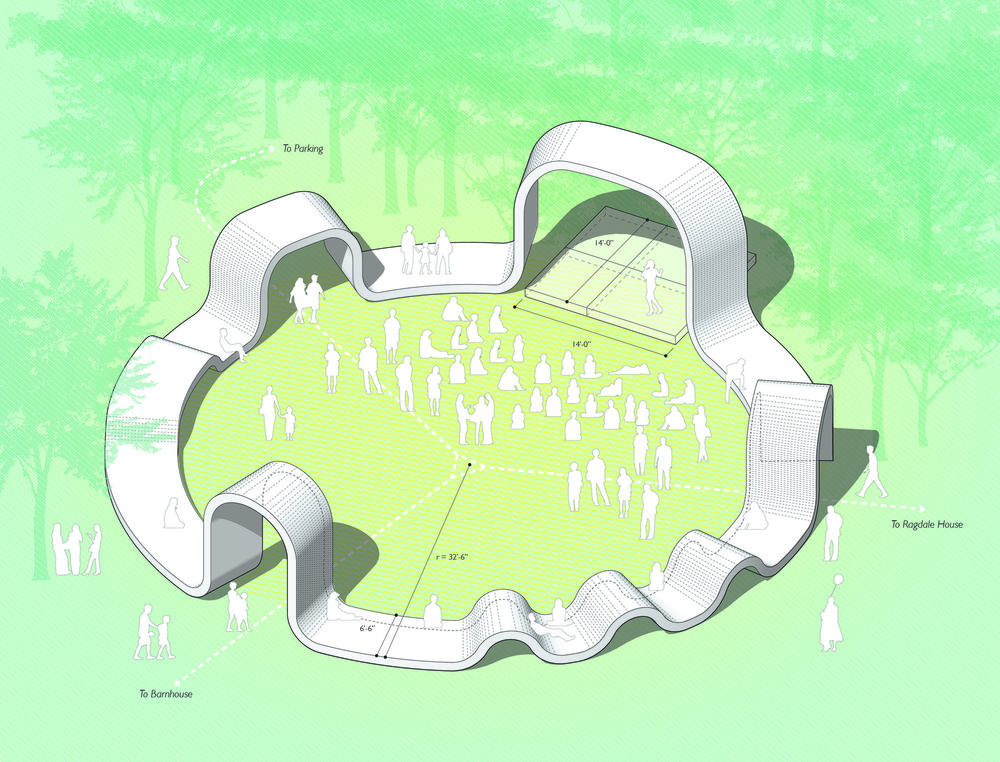 Rounds Theater Pavilion | 突破传统的临时户外表演场地设计