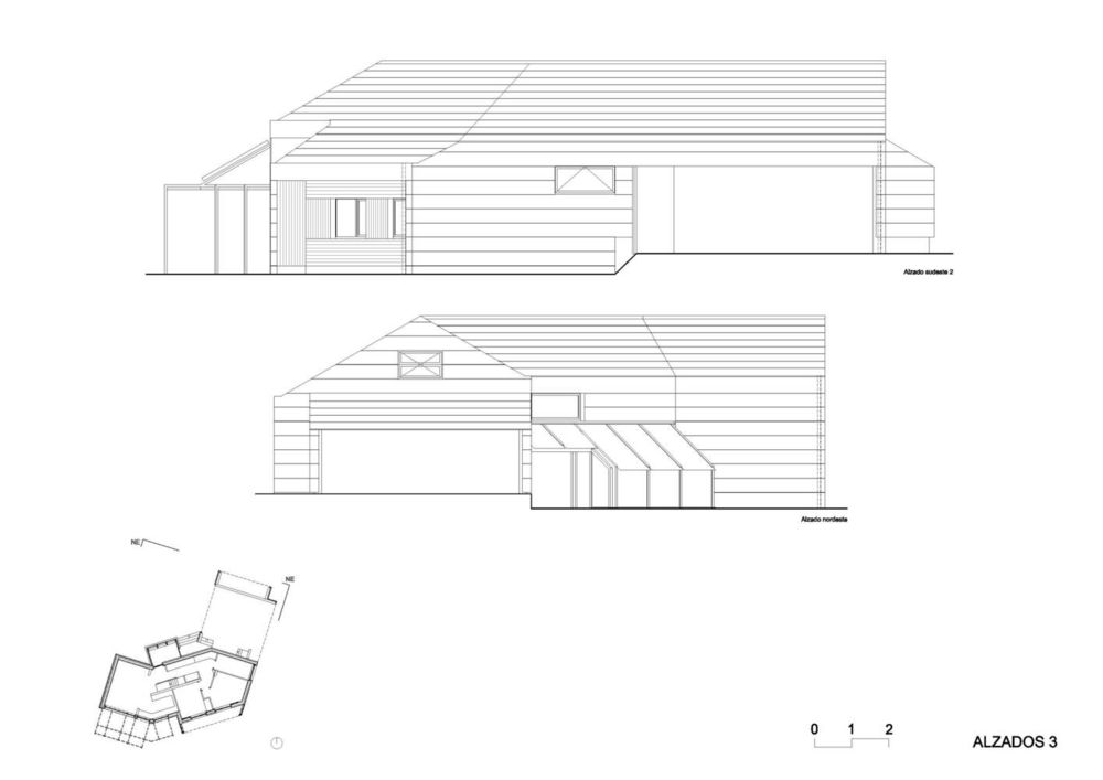西班牙 Cachóns 被动式住宅 | 农村景观中的绿色建筑