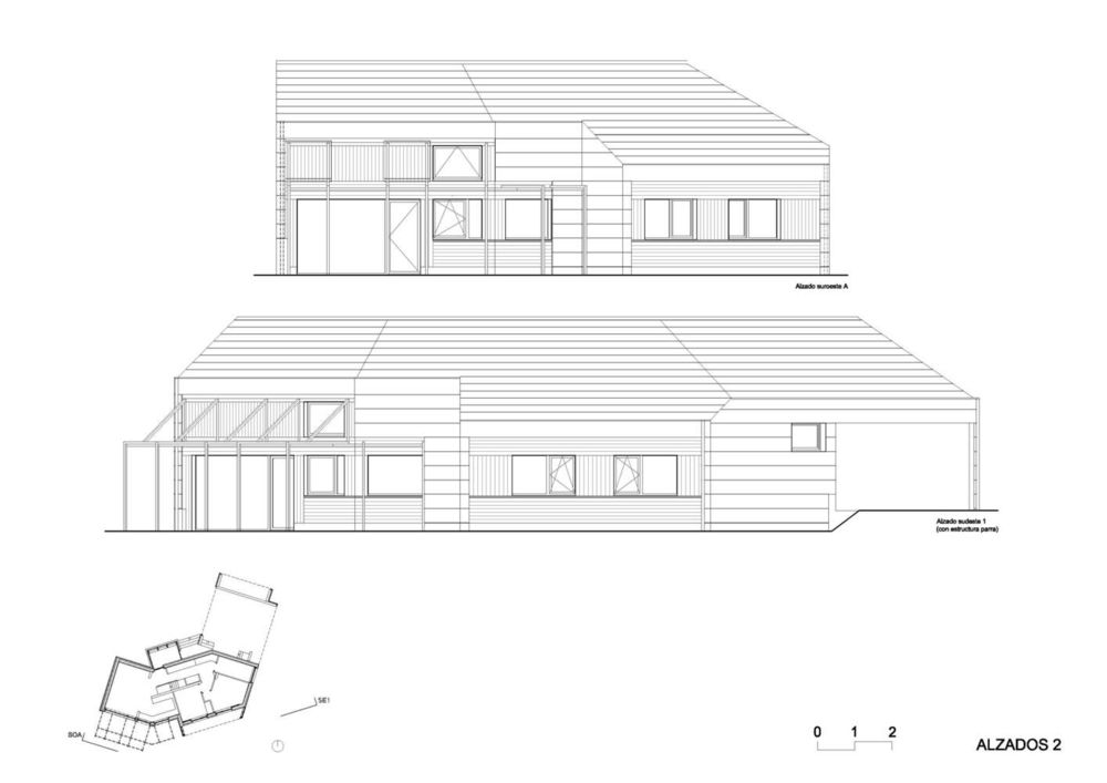 西班牙 Cachóns 被动式住宅 | 农村景观中的绿色建筑