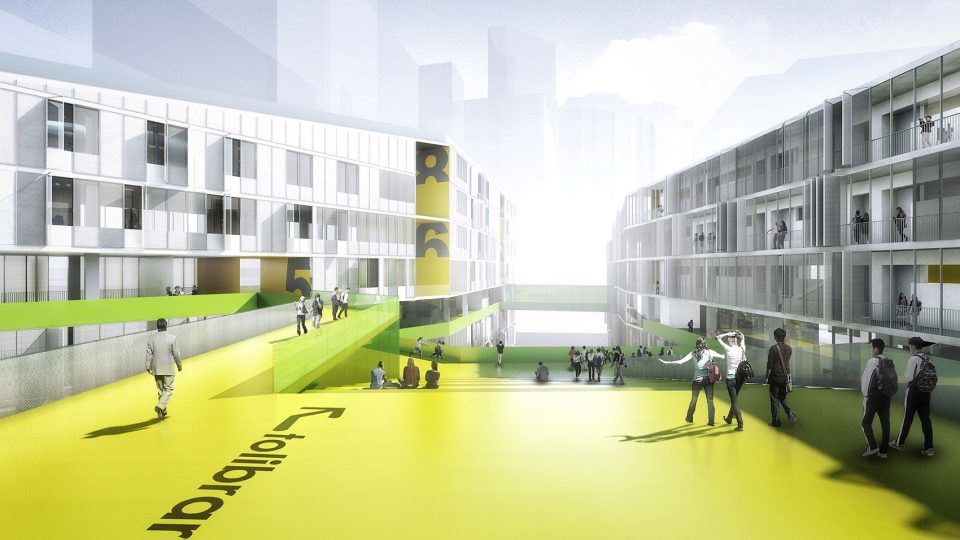 福田中学空中校园 | 高密度城市的绿色呼吸与高效共享