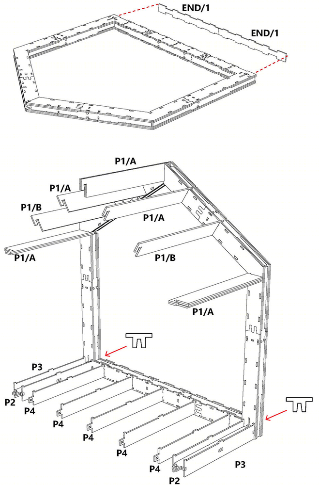 度态建筑北京 WikiHouse 展棚 | 快速搭建、开源设计