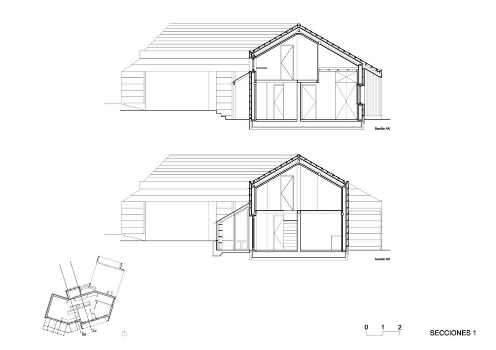 西班牙 Cachóns 被动式住宅 | 农村景观中的绿色建筑