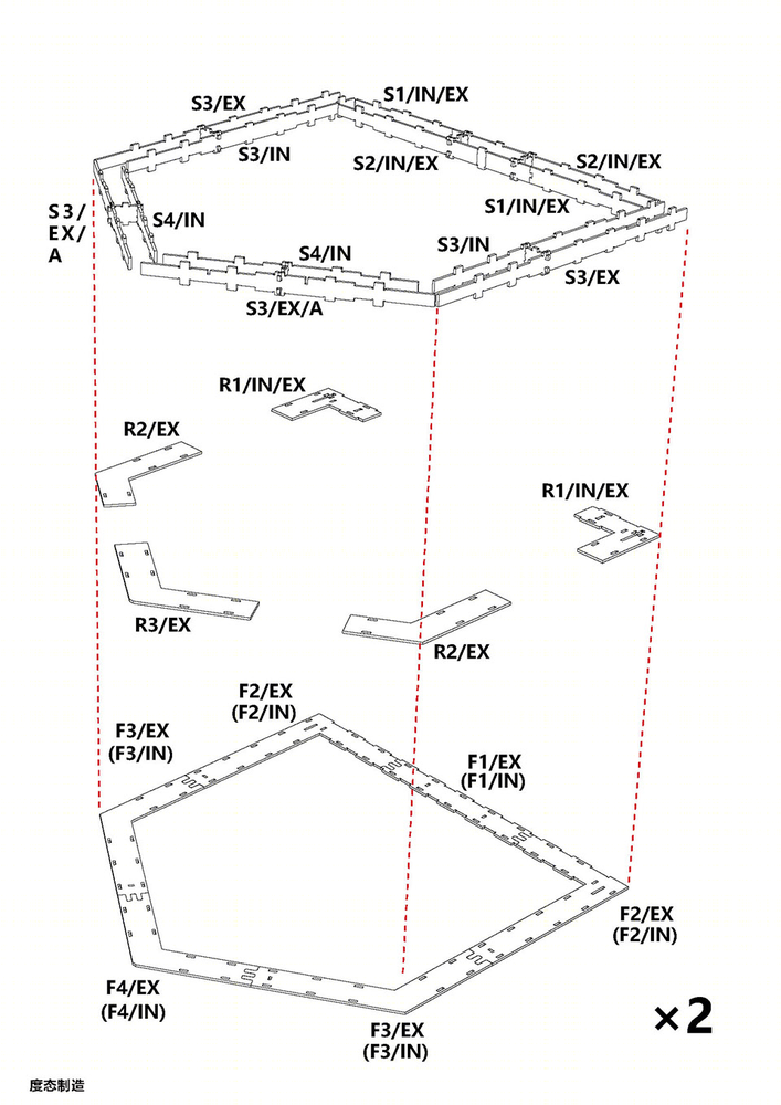 度态建筑北京 WikiHouse 展棚 | 快速搭建、开源设计