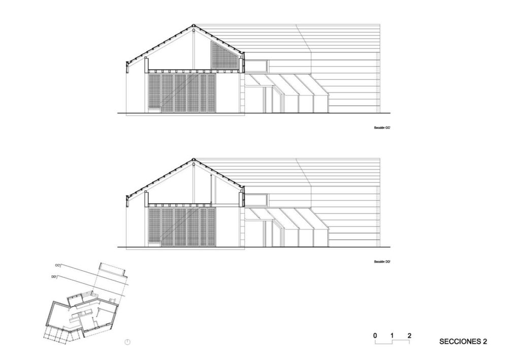 西班牙 Cachóns 被动式住宅 | 农村景观中的绿色建筑