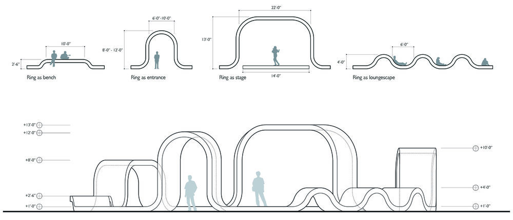 Rounds Theater Pavilion | 突破传统的临时户外表演场地设计