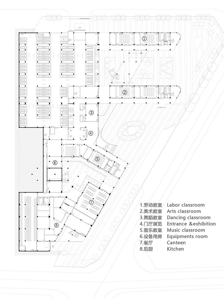错落有致的空间设计 | 铜陵市西湖新区中学及小学