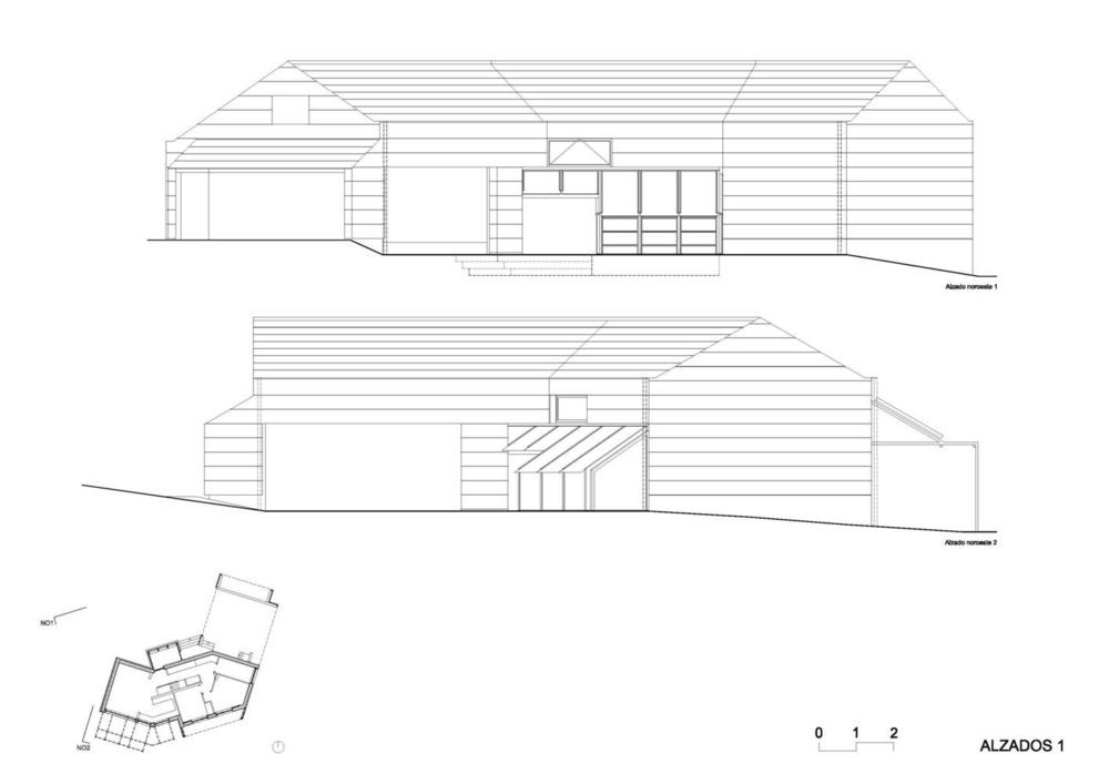 西班牙 Cachóns 被动式住宅 | 农村景观中的绿色建筑