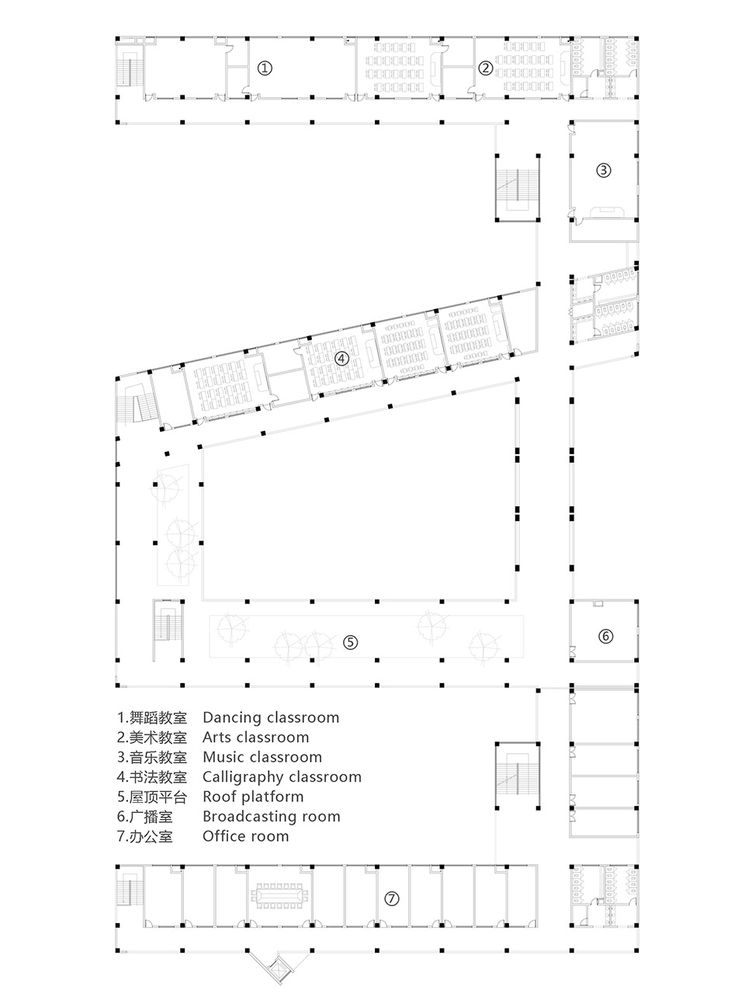 错落有致的空间设计 | 铜陵市西湖新区中学及小学