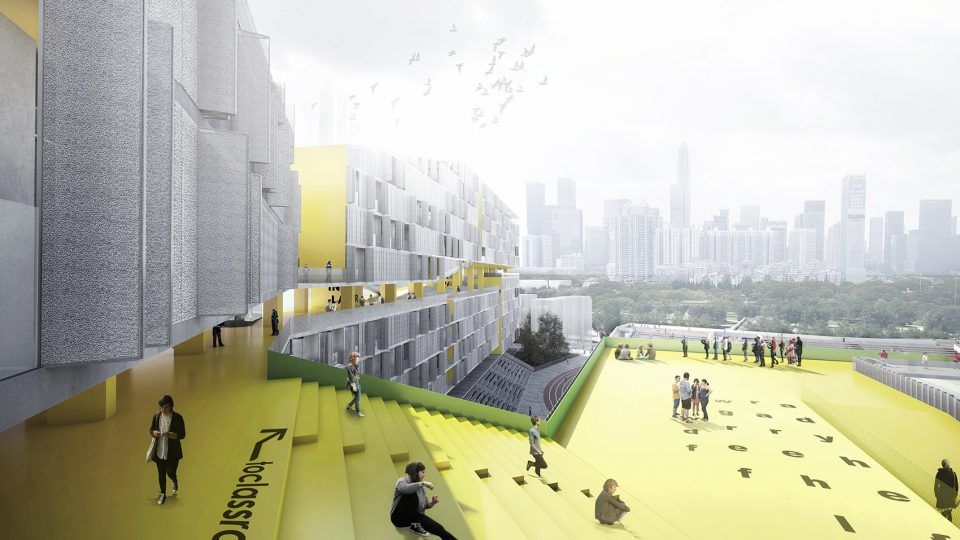 福田中学空中校园 | 高密度城市的绿色呼吸与高效共享