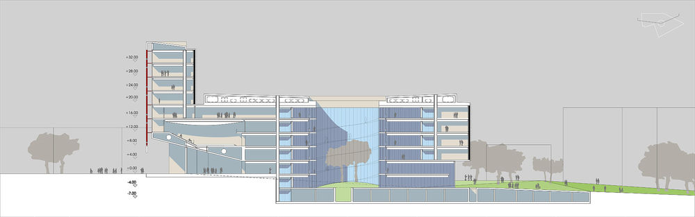 新莫利塞地区总部 | 开放式空间与城市连接的办公建筑