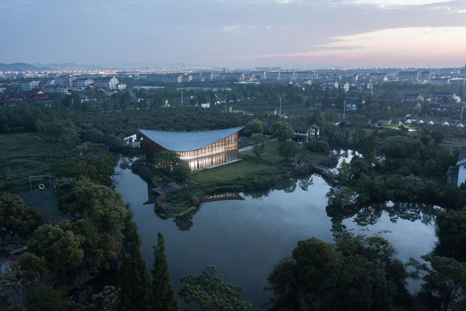 中国台州四叶草堂 | 行望居游式扁舟建筑，江南水乡墨画意境