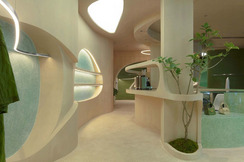 NYPE 咖啡店 | 绿色植物打造宁静空间
