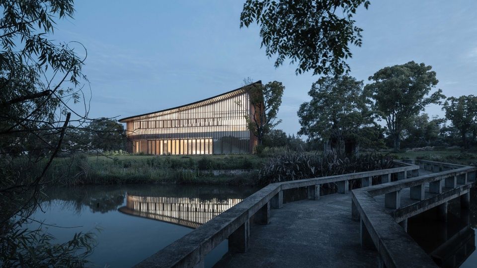 中国台州四叶草堂 | 行望居游式扁舟建筑，江南水乡墨画意境