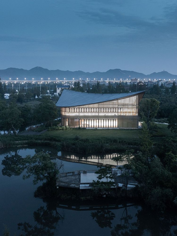 中国台州四叶草堂 | 行望居游式扁舟建筑，江南水乡墨画意境