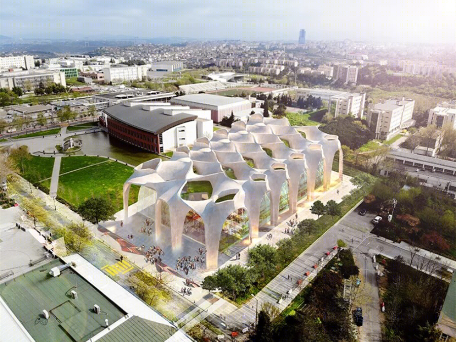 伊斯坦布尔技术大学图书馆 | 流动的有机知识空间