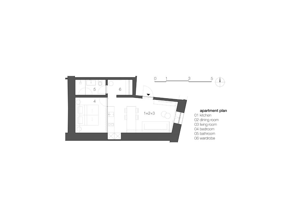 历史建筑中的现代公寓改造