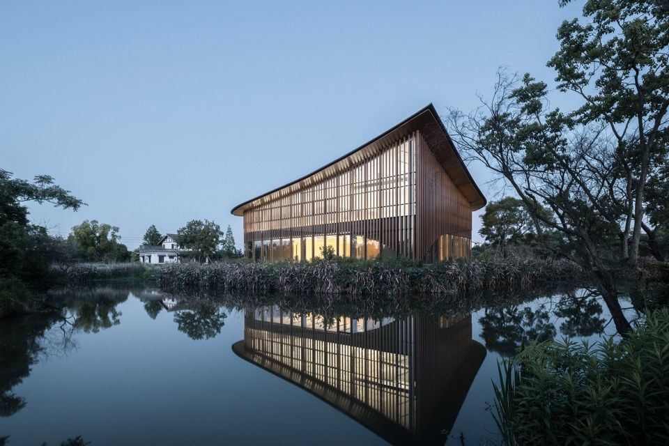 中国台州四叶草堂 | 行望居游式扁舟建筑，江南水乡墨画意境
